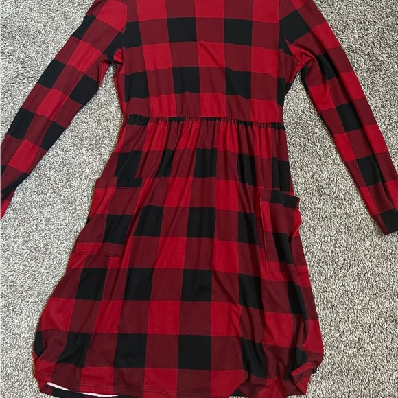 Betsey’s Boutique NWOT Buffalo Plaid Pocket Dress XL Ladies Boutique Dress NEW - Picture 1 of 3